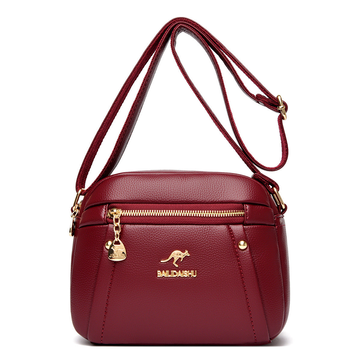 Sac à bandoulière rond et compact pour femmes