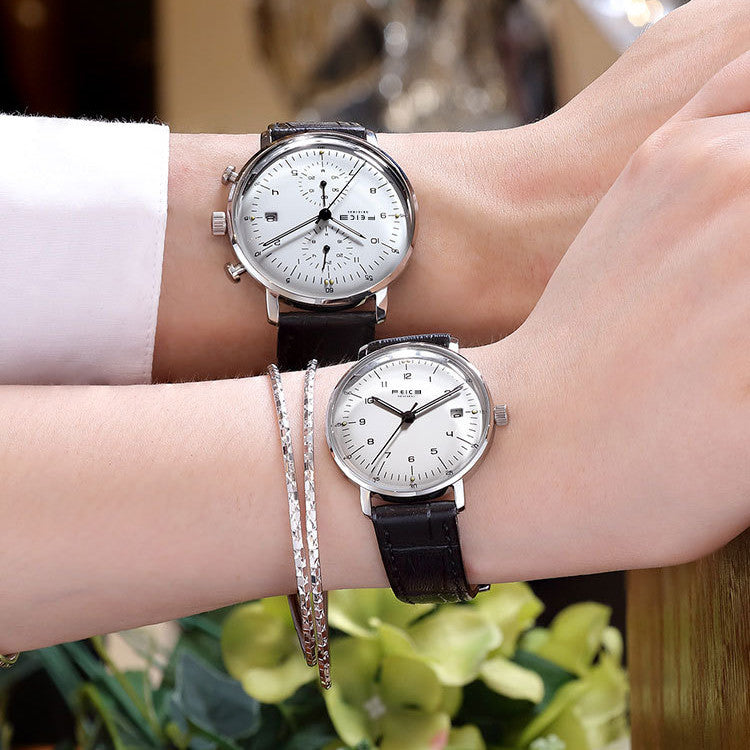 Montre à ceinture étanche simple à la mode pour hommes et femmes