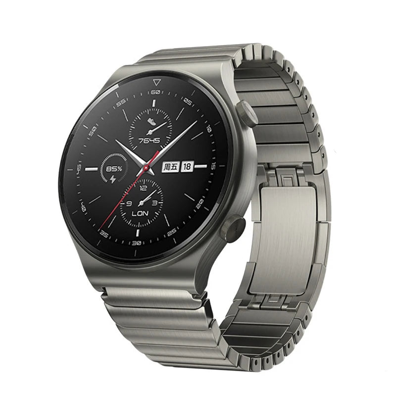 Bracelet de montre en acier inoxydable 22mm compatible avec les modèles Huawei