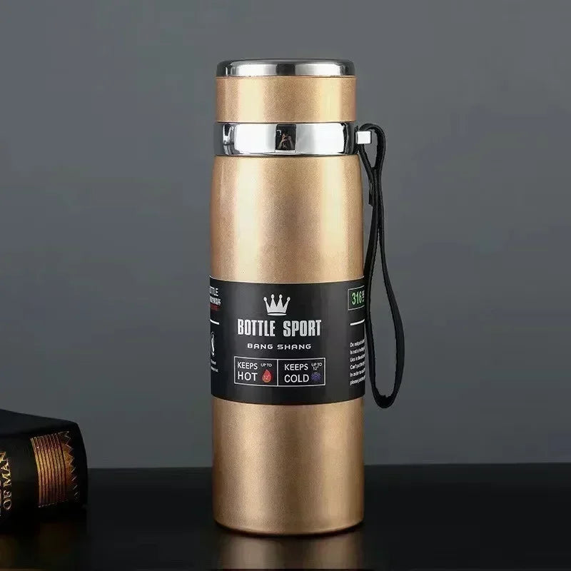 Gardez vos boissons chaudes ou froides pendant des heures avec la Thermos en acier inoxydable
