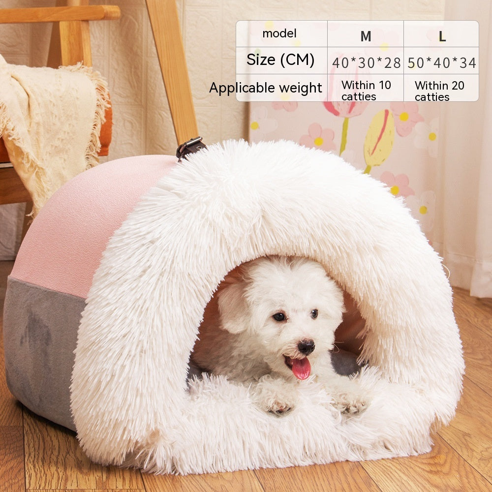 Niche douillet pour animaux de compagnie, chat, chien..
