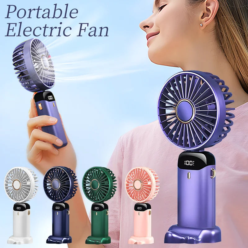 Ventilateur portatif Mini  Affichage Numérique chargeur usb