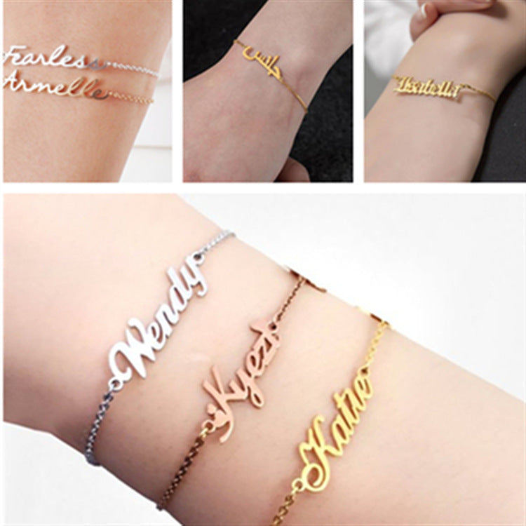 Bracelet de cheville nom personnalisé