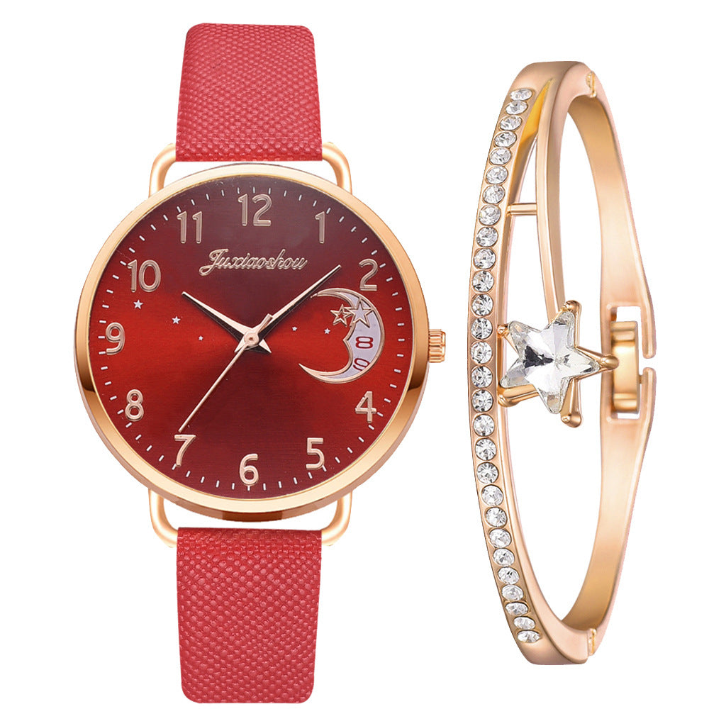 Montres pour femmes Belle Lune Motif Quartz