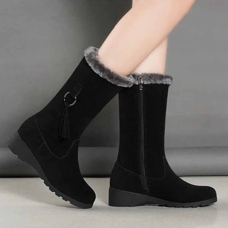 Bottes martin fourrées pour femmes