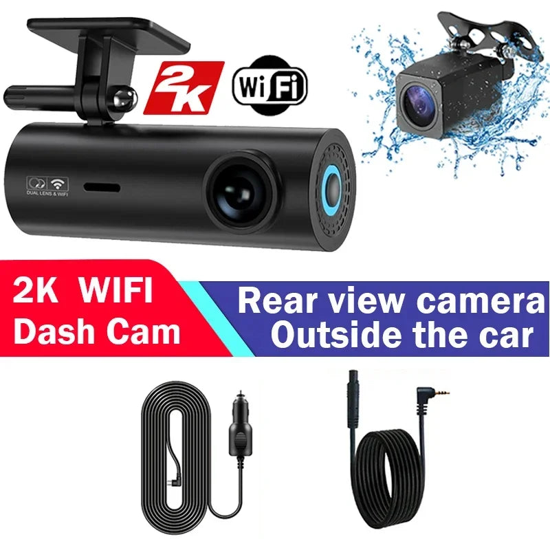 Dash Cam DVR APP Control Black  WIFI
