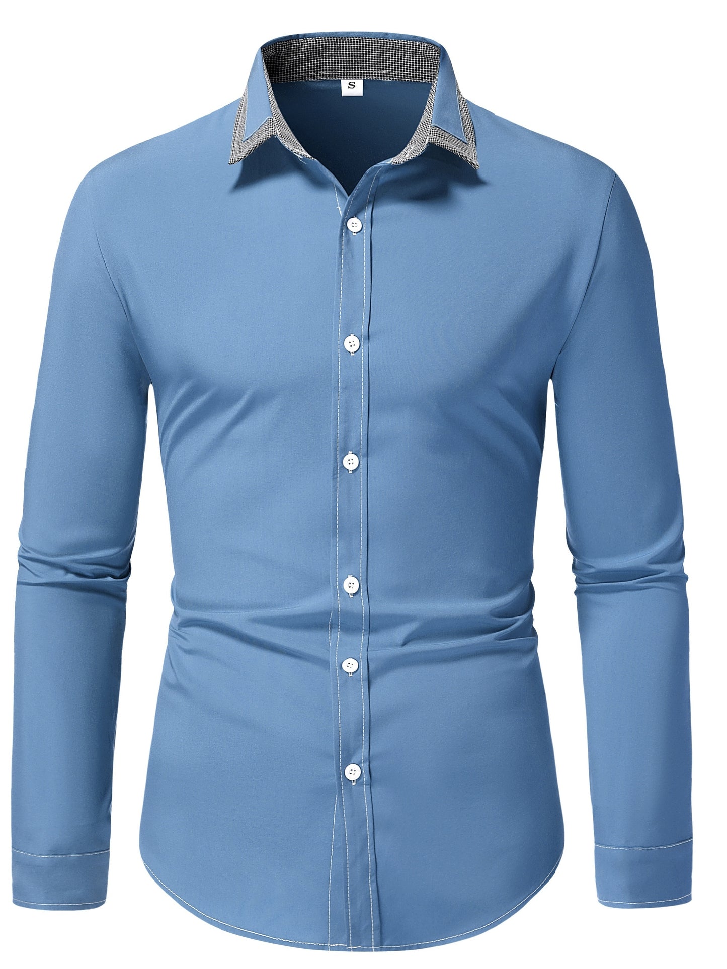 Chemise de couleurs contrastants pour un style décontracté et moderne pour hommes
