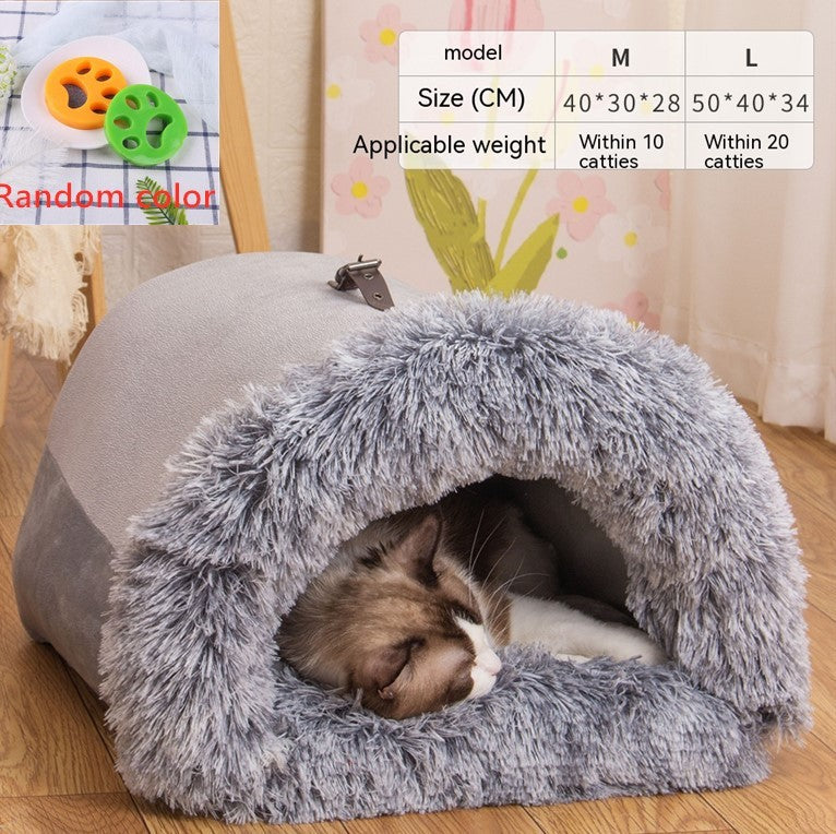 Niche douillet pour animaux de compagnie, chat, chien..