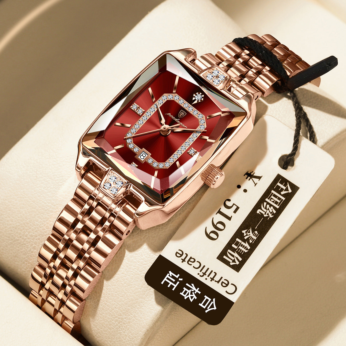 Montre à quartz haut de gamme. Étanche et résistante pour femmes