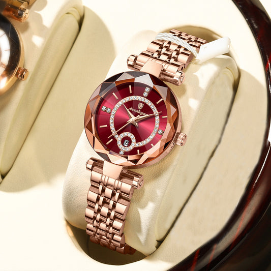 Montre étanche en alliage pour femmes Montre à quartz à la mode ultra-mince