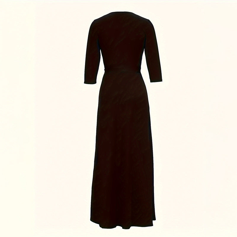Robes longues à imprimé géométrique d'été pour femmes