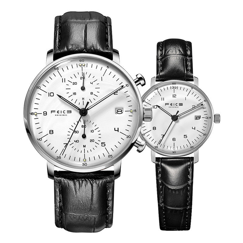 Montre à ceinture étanche simple à la mode pour hommes et femmes