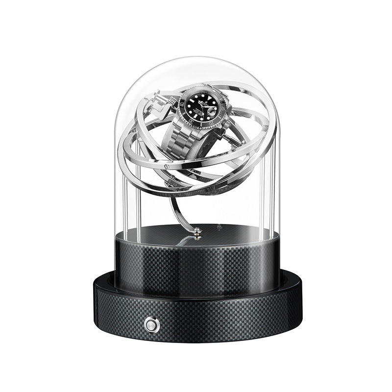 Belle Couvercle en Verre Mécanique Montre Shaker