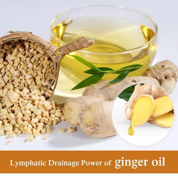 Huile de gingembre pour drainage lymphatique