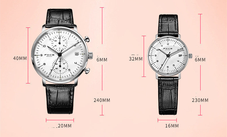 Montre à ceinture étanche simple à la mode pour hommes et femmes