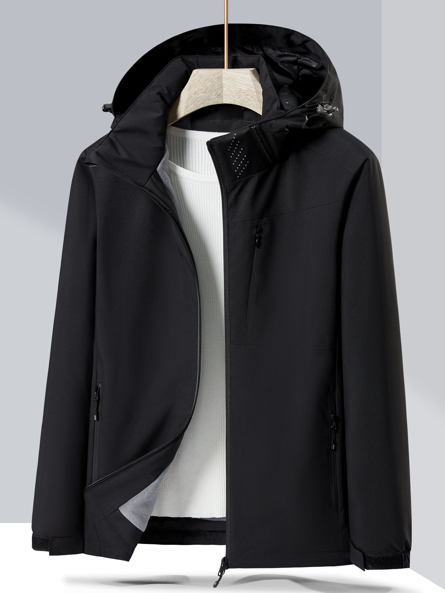 Veste pour femmes, doublure en polaire chaude et matière coupe-ven