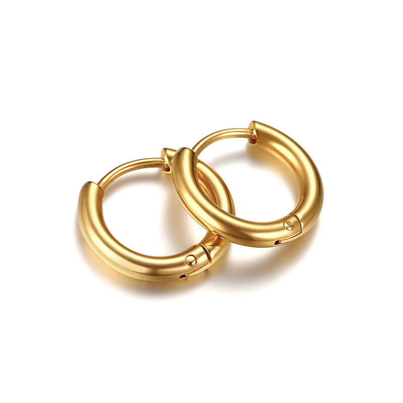 Boucles d'oreilles en acier inoxydable