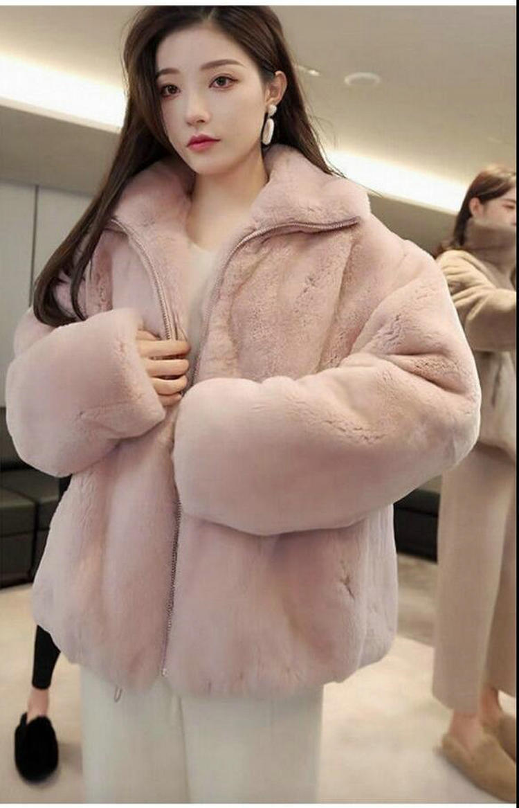 Veste courte en fourrure pour femmes