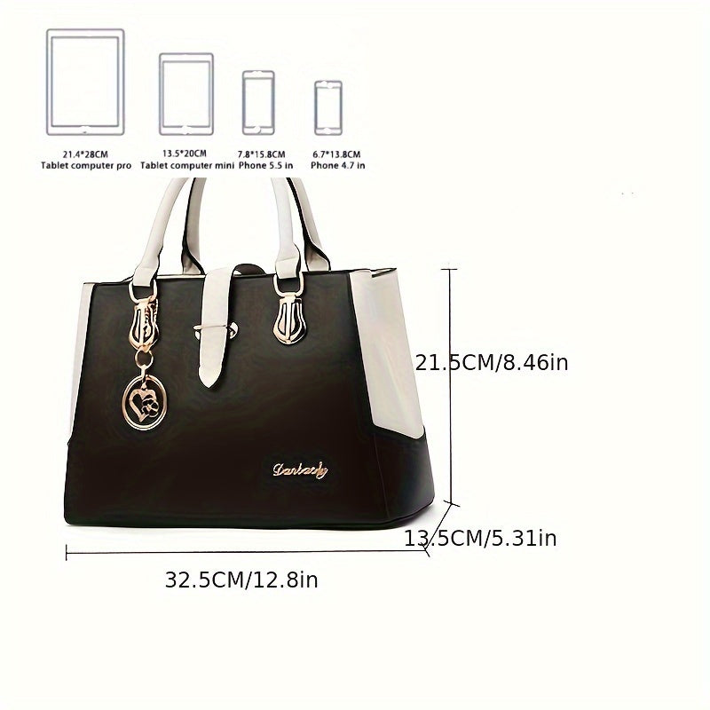 Sac pour femmes allie style et fonctionnalité avec ses doubles poignées et son design épuré.