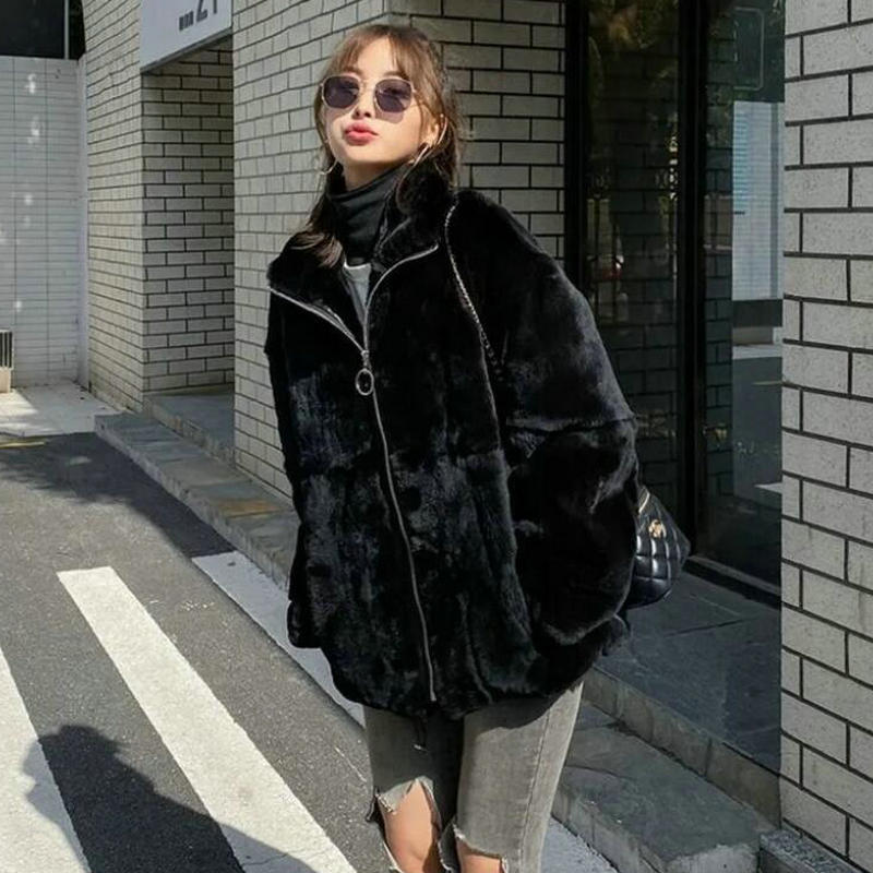 Veste courte en fourrure pour femmes