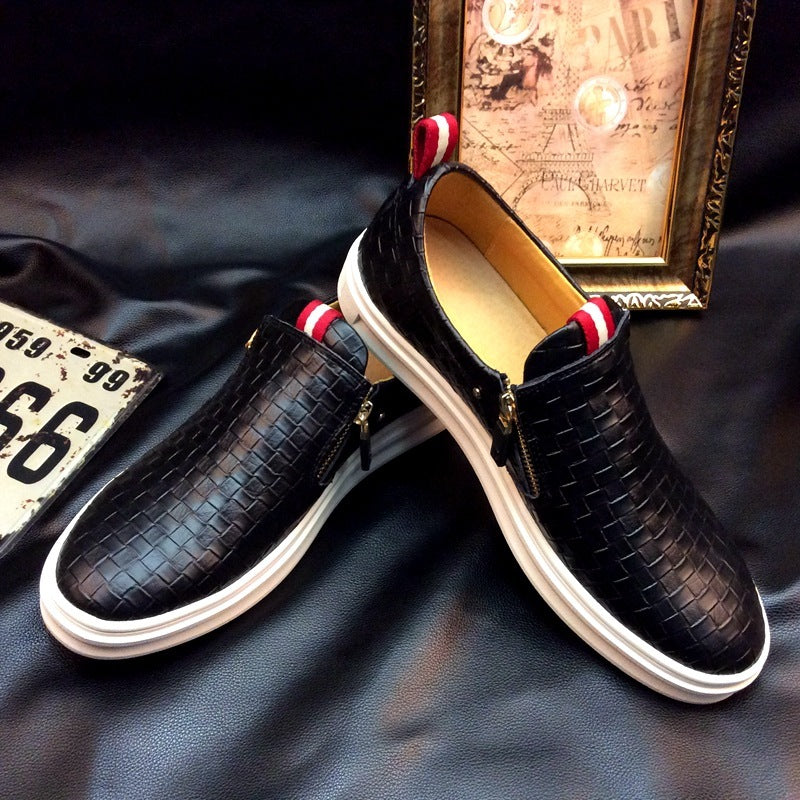Chaussures pour hommes en cuir respirantes