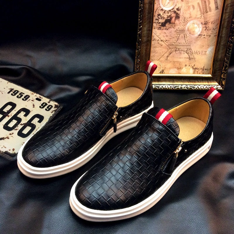 Chaussures pour hommes en cuir respirantes