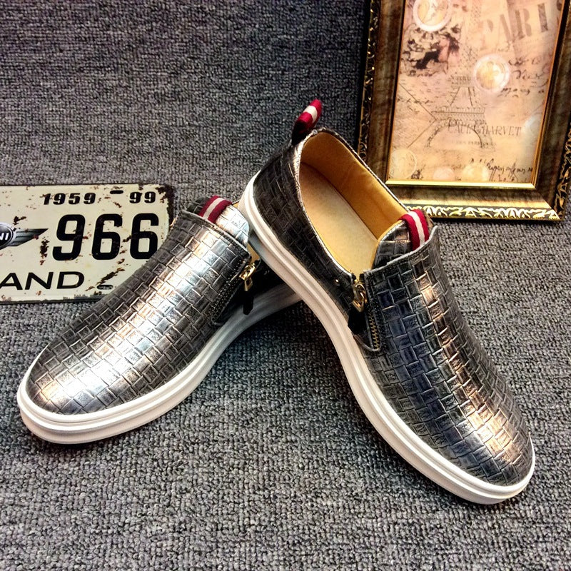 Chaussures pour hommes en cuir respirantes