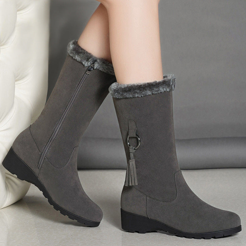 Bottes martin fourrées pour femmes