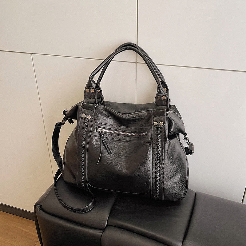 Sac à bandoulière rétro tendance pour femme
