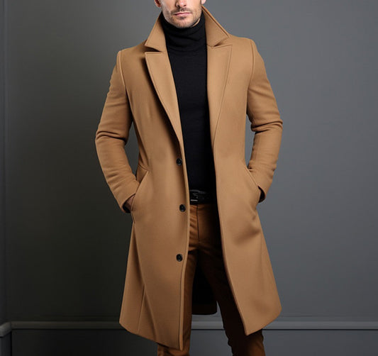Trench-coat mi-long pour homme