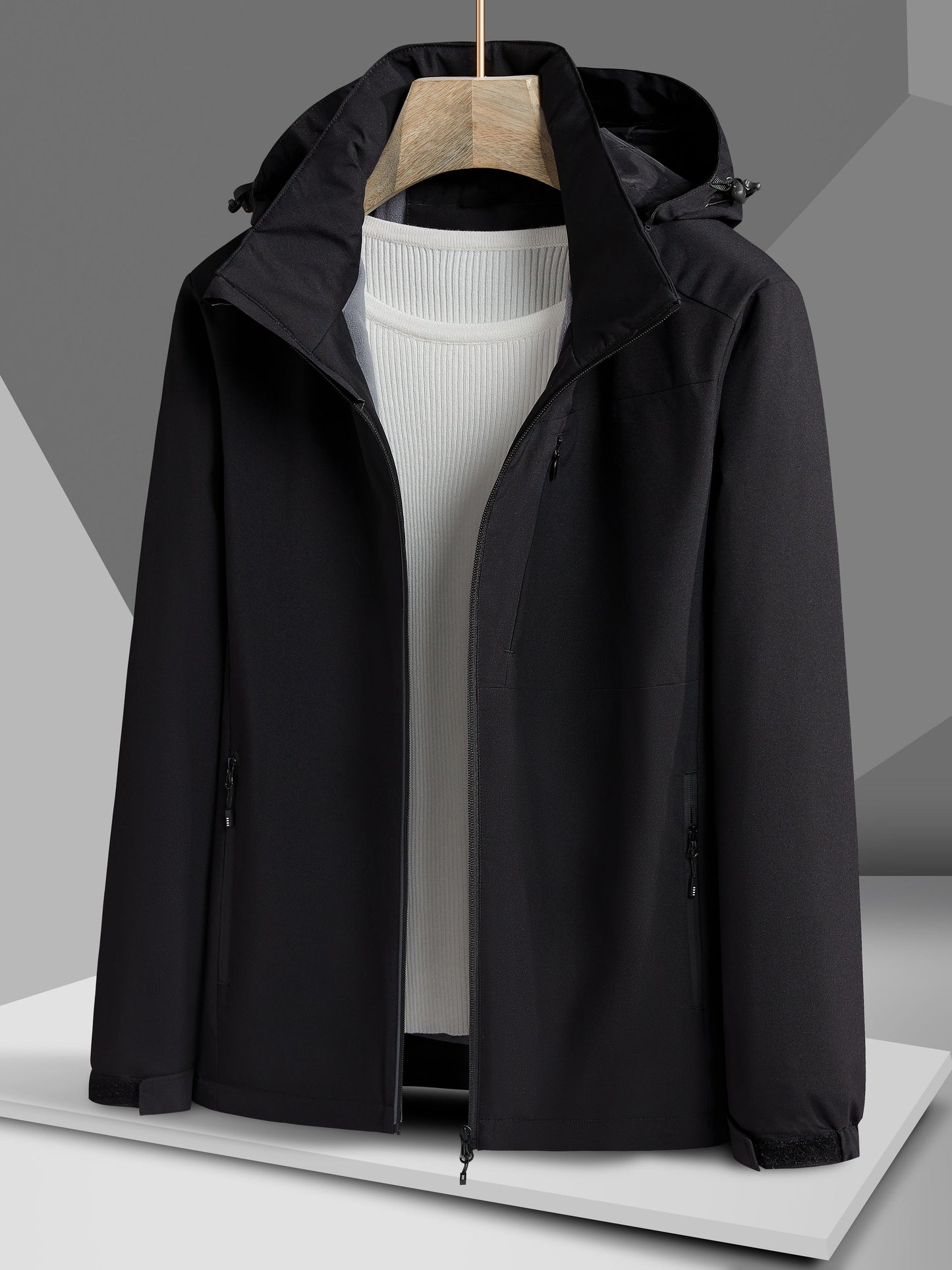 Veste pour femmes, doublure en polaire chaude et matière coupe-ven