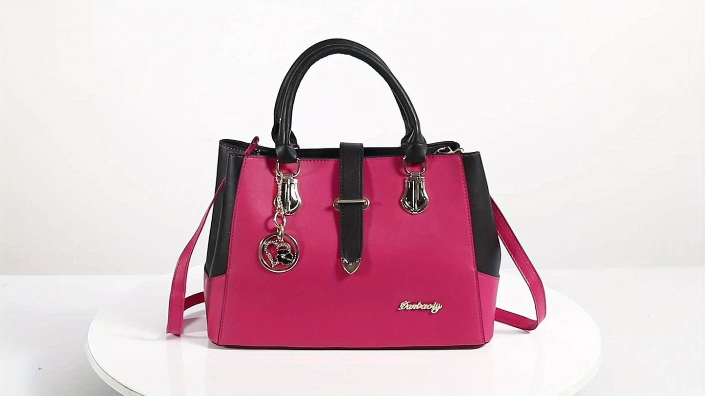 Sac pour femmes allie style et fonctionnalité avec ses doubles poignées et son design épuré.