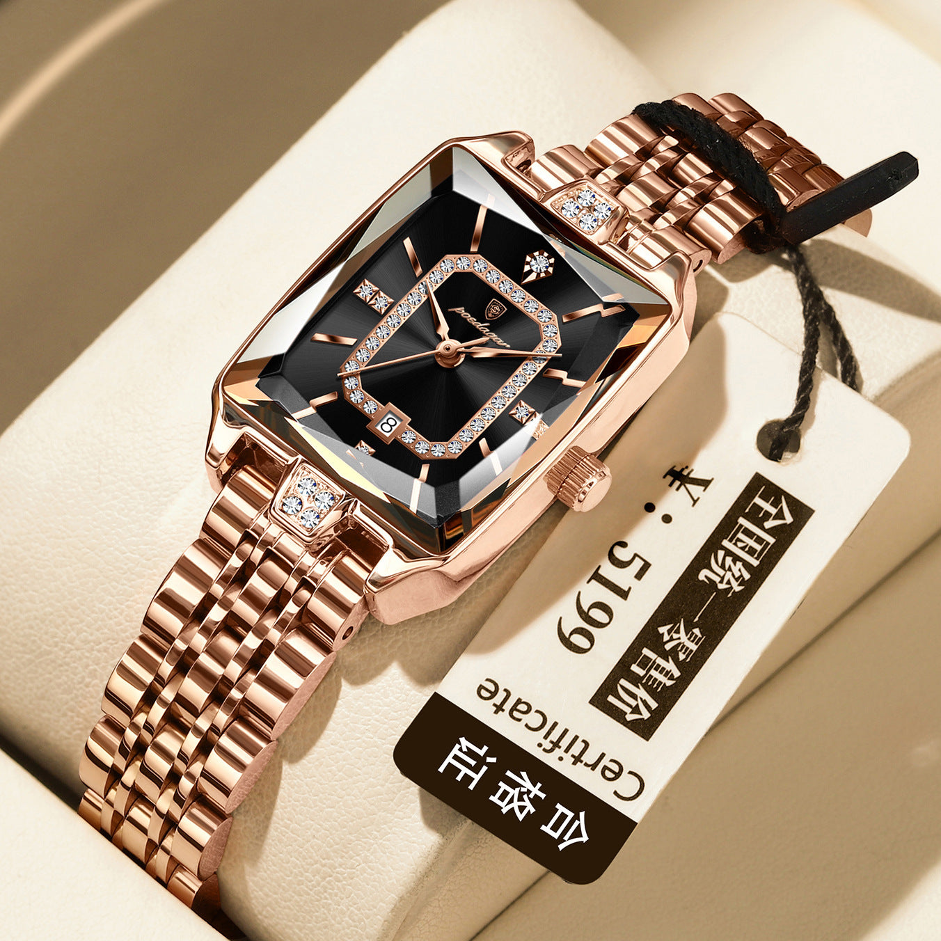 Montre à quartz haut de gamme. Étanche et résistante pour femmes