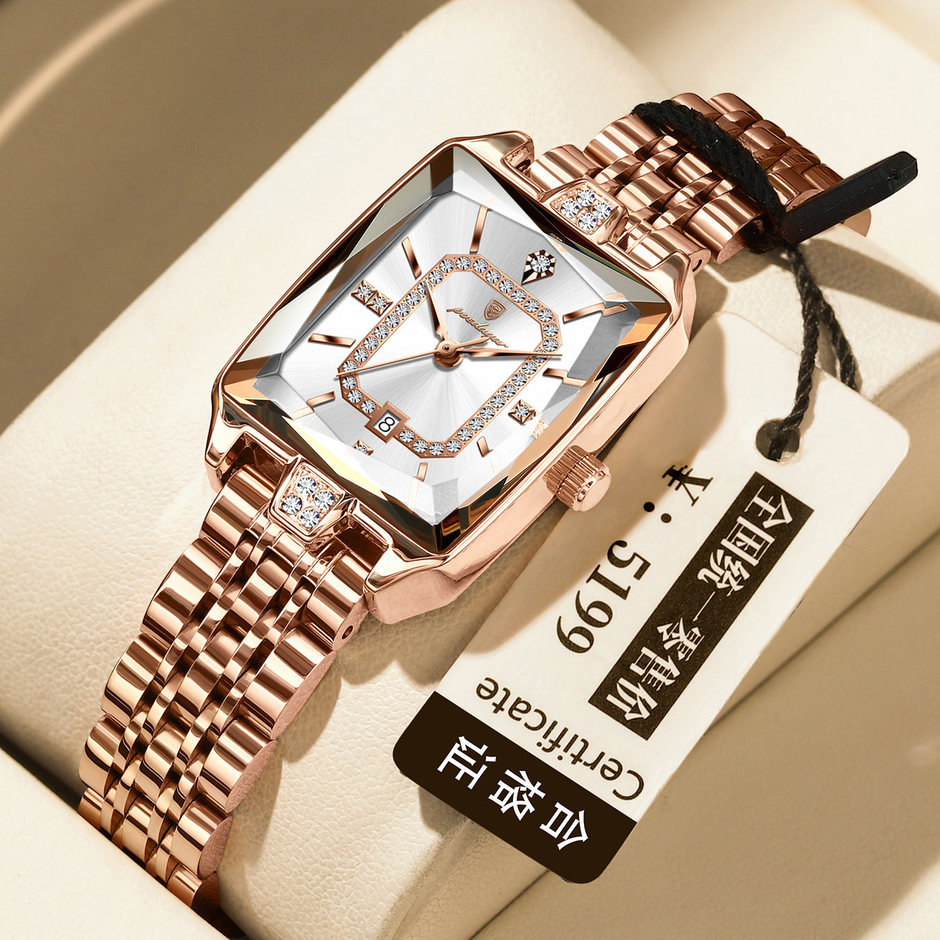 Montre à quartz haut de gamme. Étanche et résistante pour femmes
