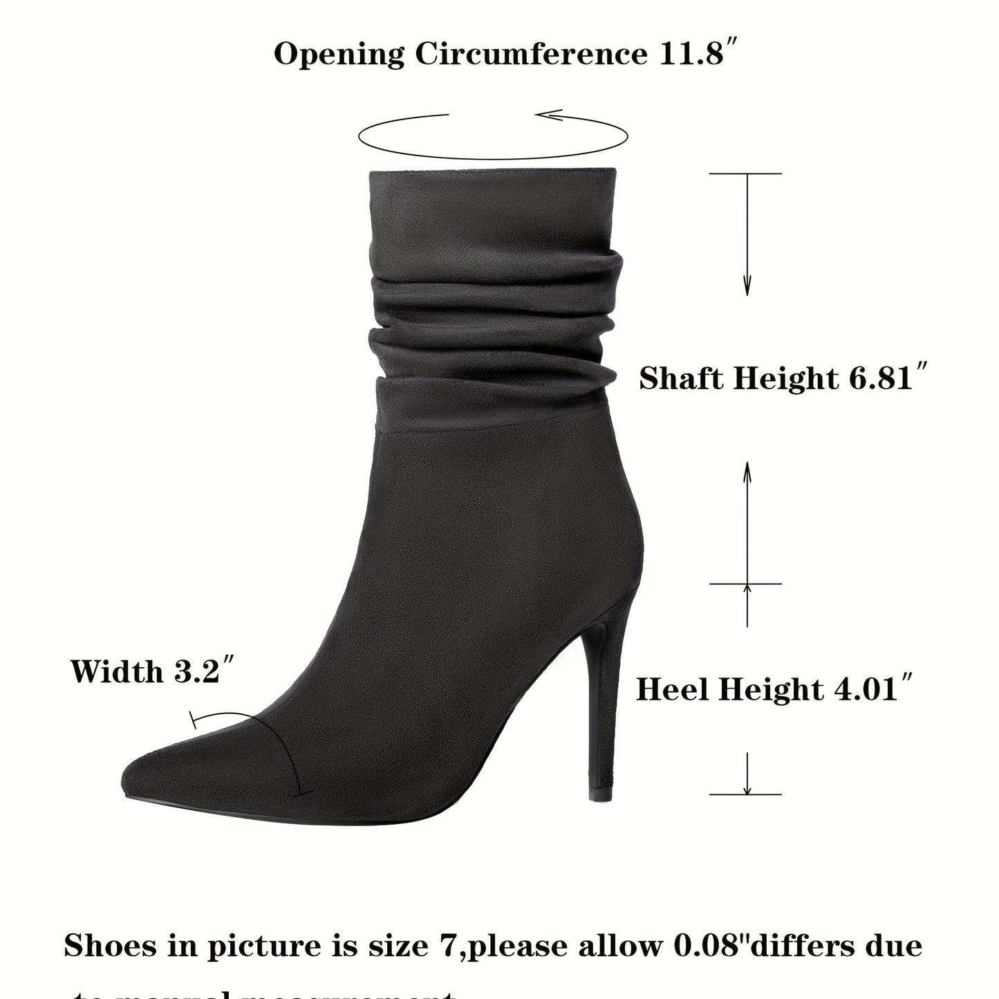 Bottines mi-mollet pour femme
