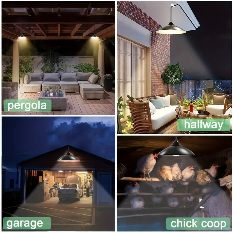 Luminaire Suspendu LED à Énergie Solaire avec Télécommande, éclairage