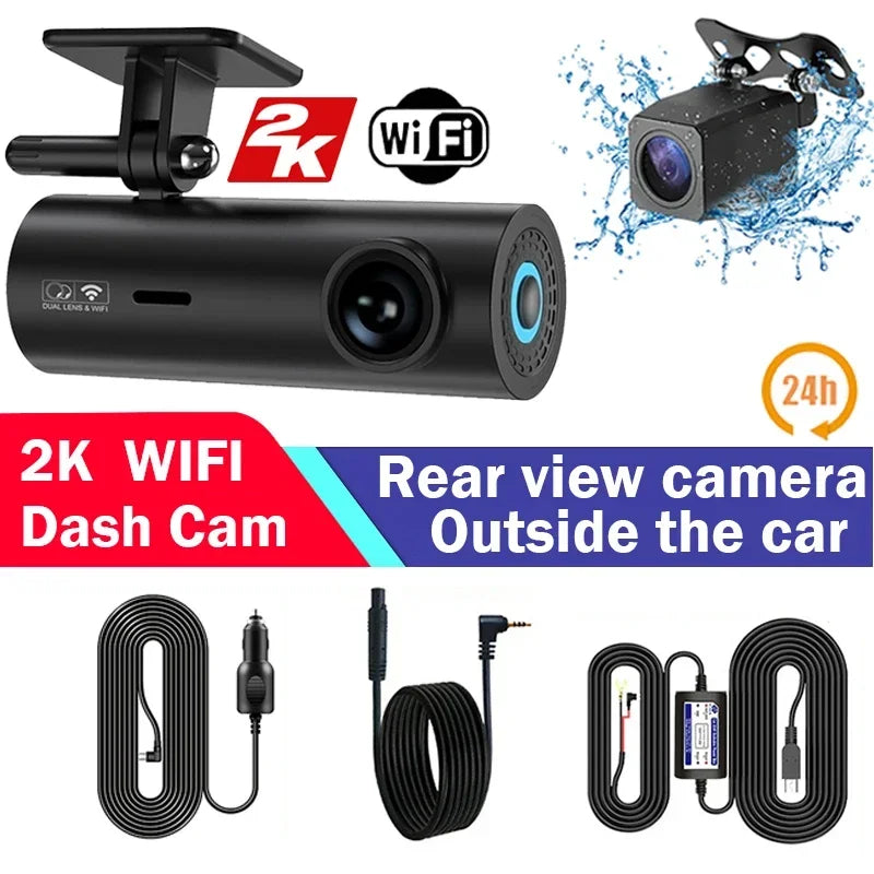 Dash Cam DVR APP Control Black  WIFI