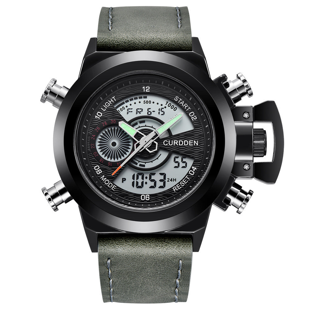 Montre de sport pour hommes, élégante dotée d'un double affichage pour un suivi optimal de vos activités