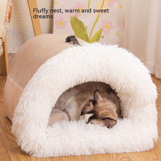 Niche douillet pour animaux de compagnie, chat, chien..