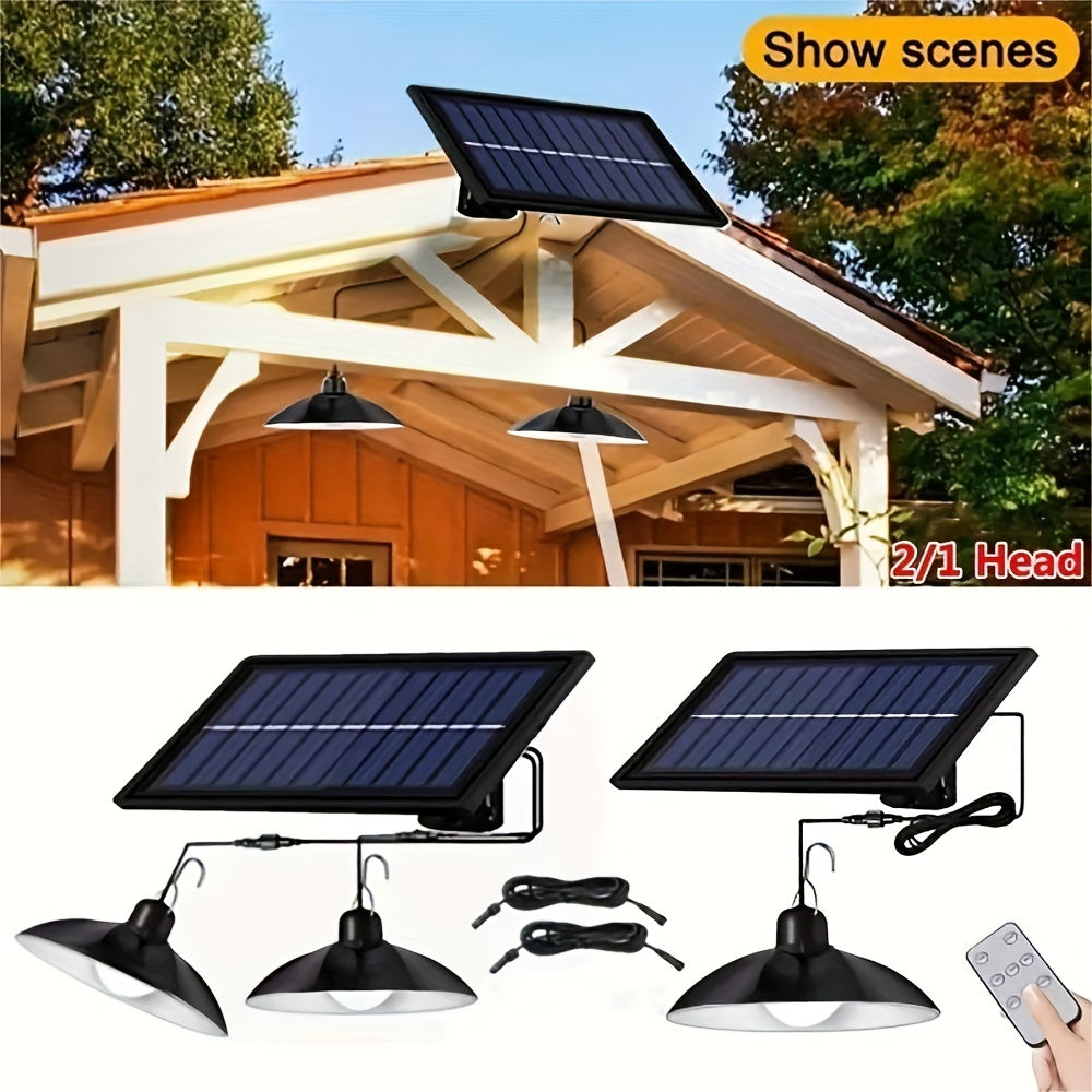 Luminaire Suspendu LED à Énergie Solaire avec Télécommande, éclairage