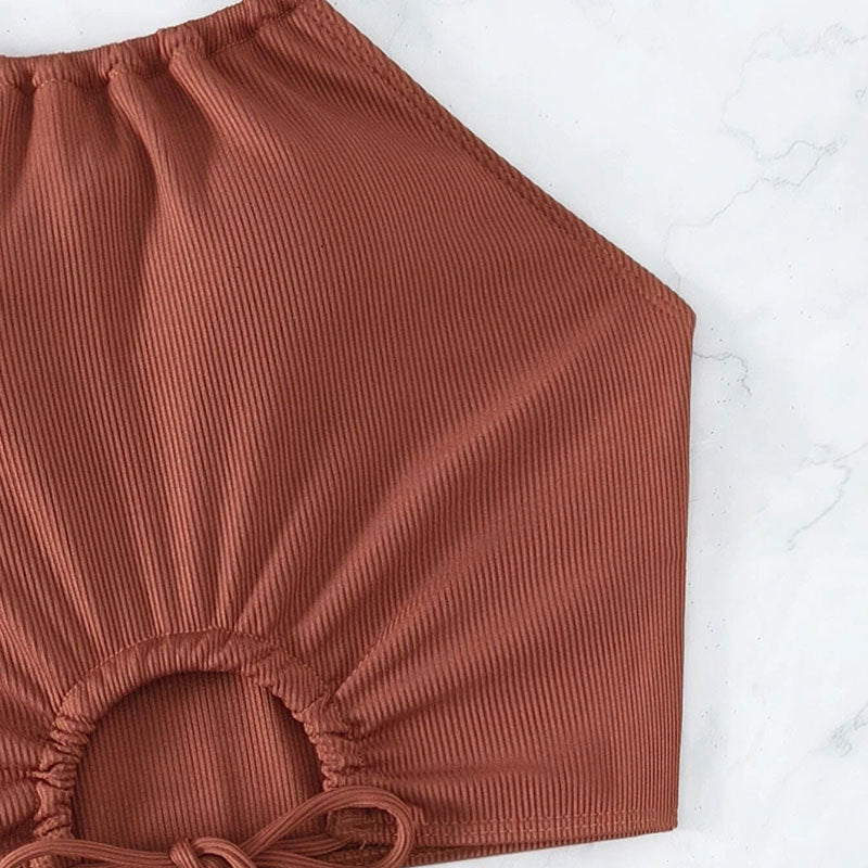 Maillot de bain avec cordon pour femmes