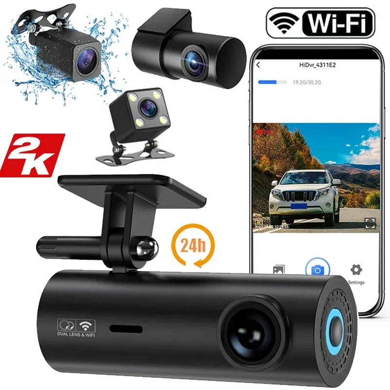 Dash Cam DVR APP Control Black  WIFI