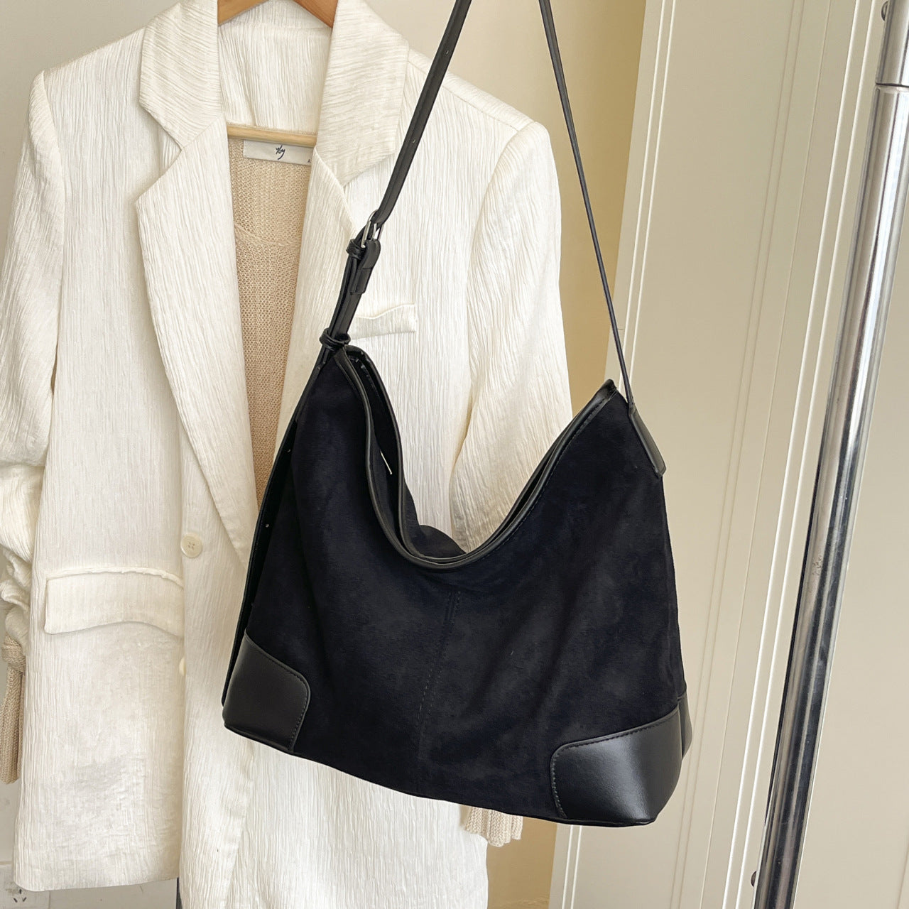 Sac à bandoulière en suédé pour femmes