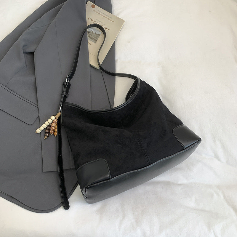 Sac à bandoulière en suédé pour femmes