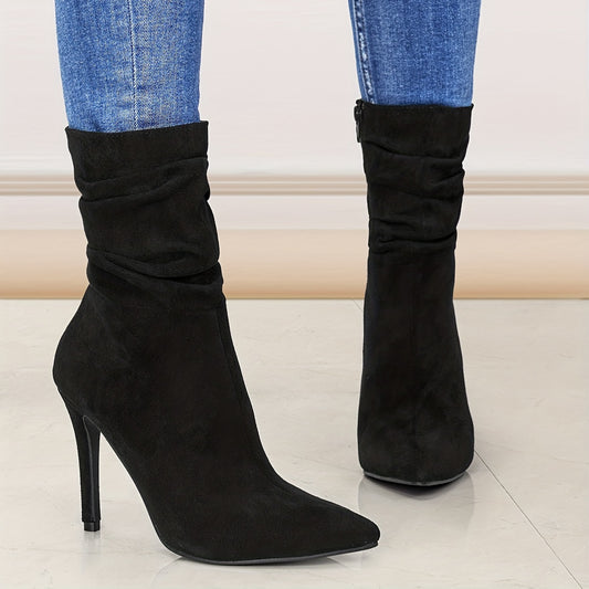 Bottines mi-mollet pour femme