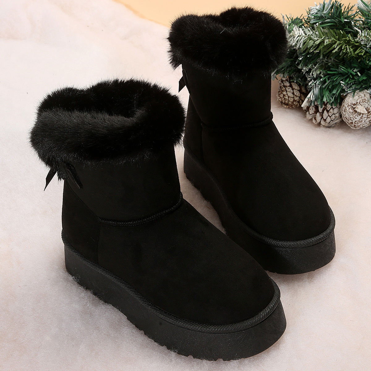Bottes de neige à semelles épaisses