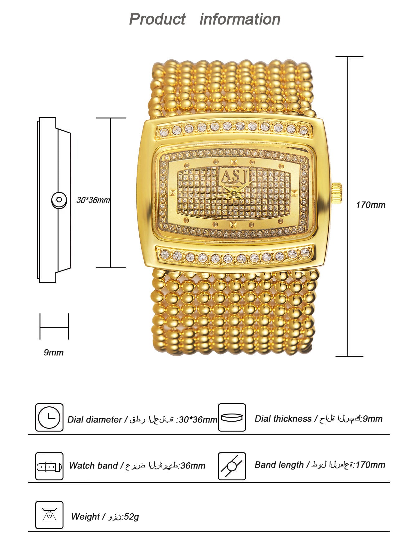 Montre de luxe pour femmes