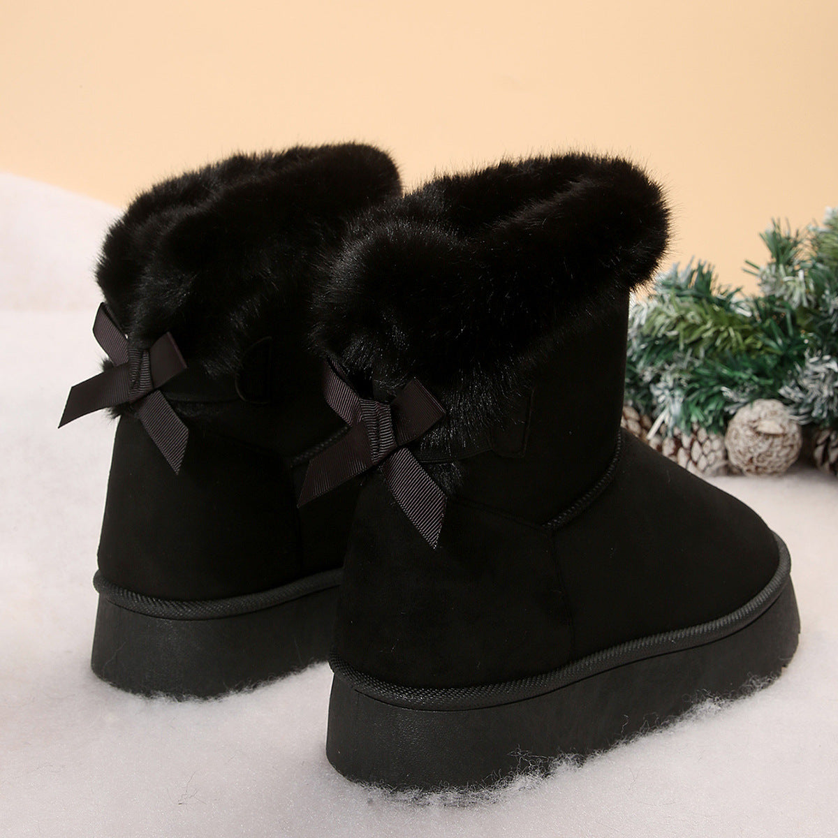 Bottes de neige à semelles épaisses