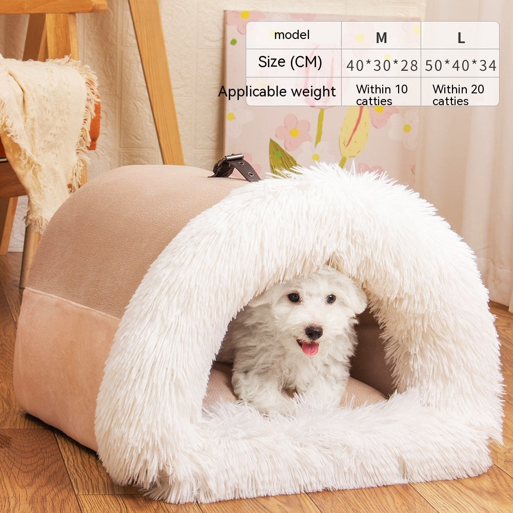 Niche douillet pour animaux de compagnie, chat, chien..