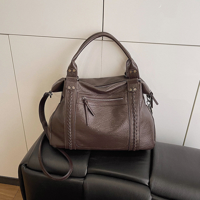 Sac à bandoulière rétro tendance pour femme